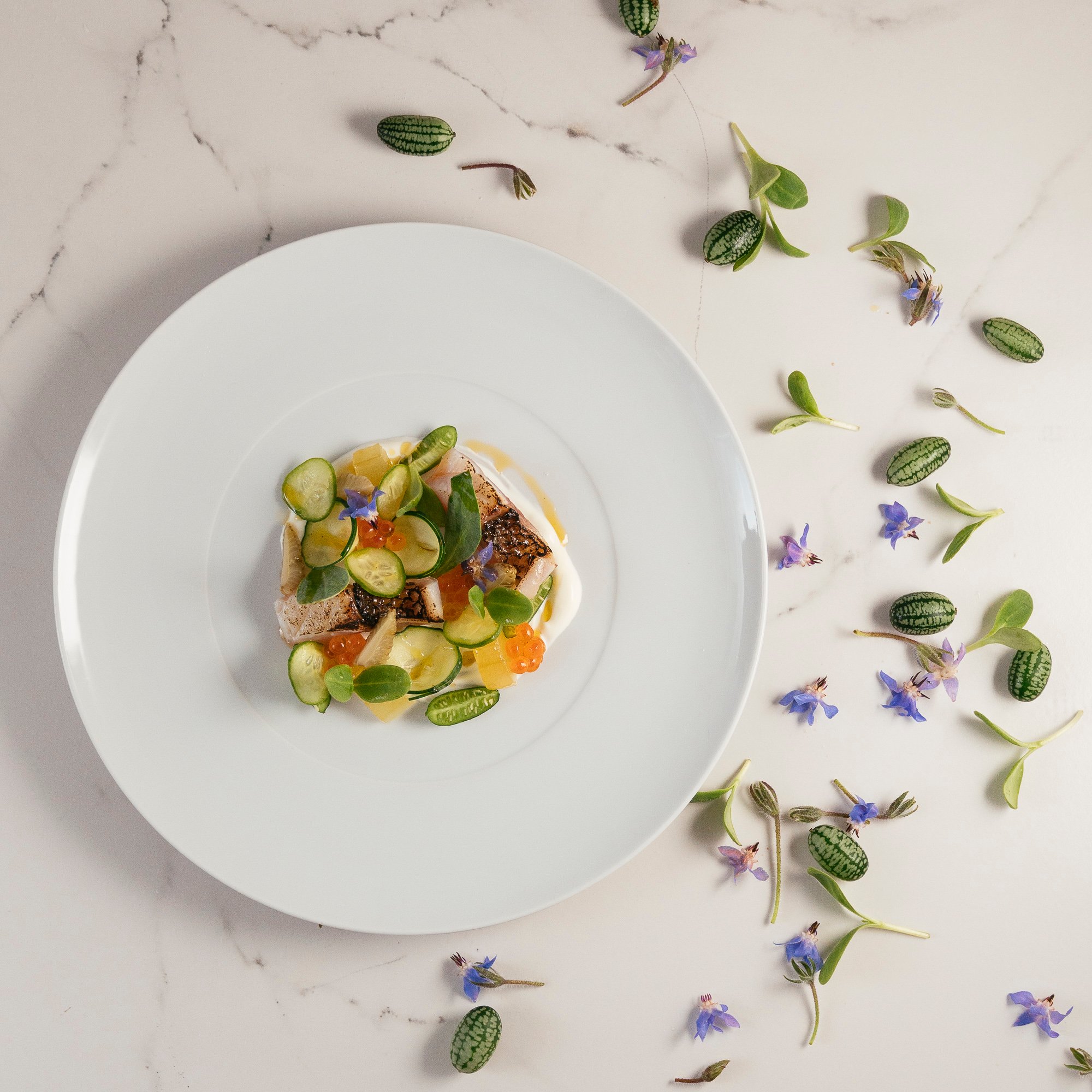 Dish by Le Monument Gourmet Restaurant with chef Julien Montbabut